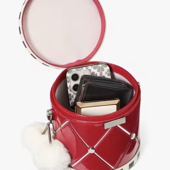 KATE SPADE Oh What Fun Toy Store 3D Drum Crossbody Bag Holiday Christmas Gift - Picture 7 of 7
